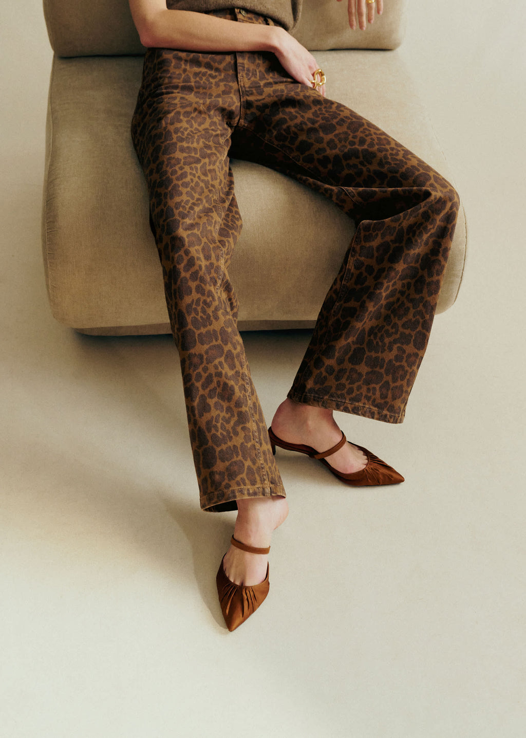 Pantalon Le Wide Leg - Imprimé Léopard