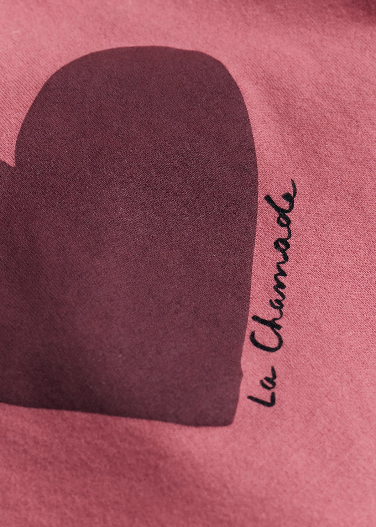 T-Shirt La chamade - Bois de Rose / Bordeaux