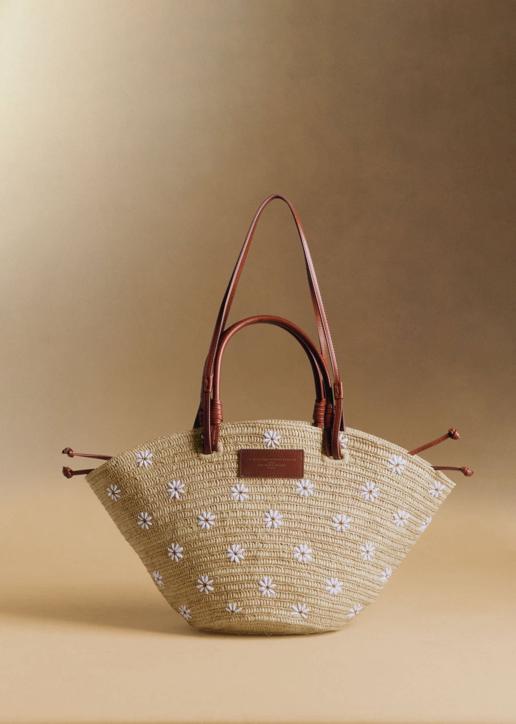 Panier Justine - Broderie Marguerites