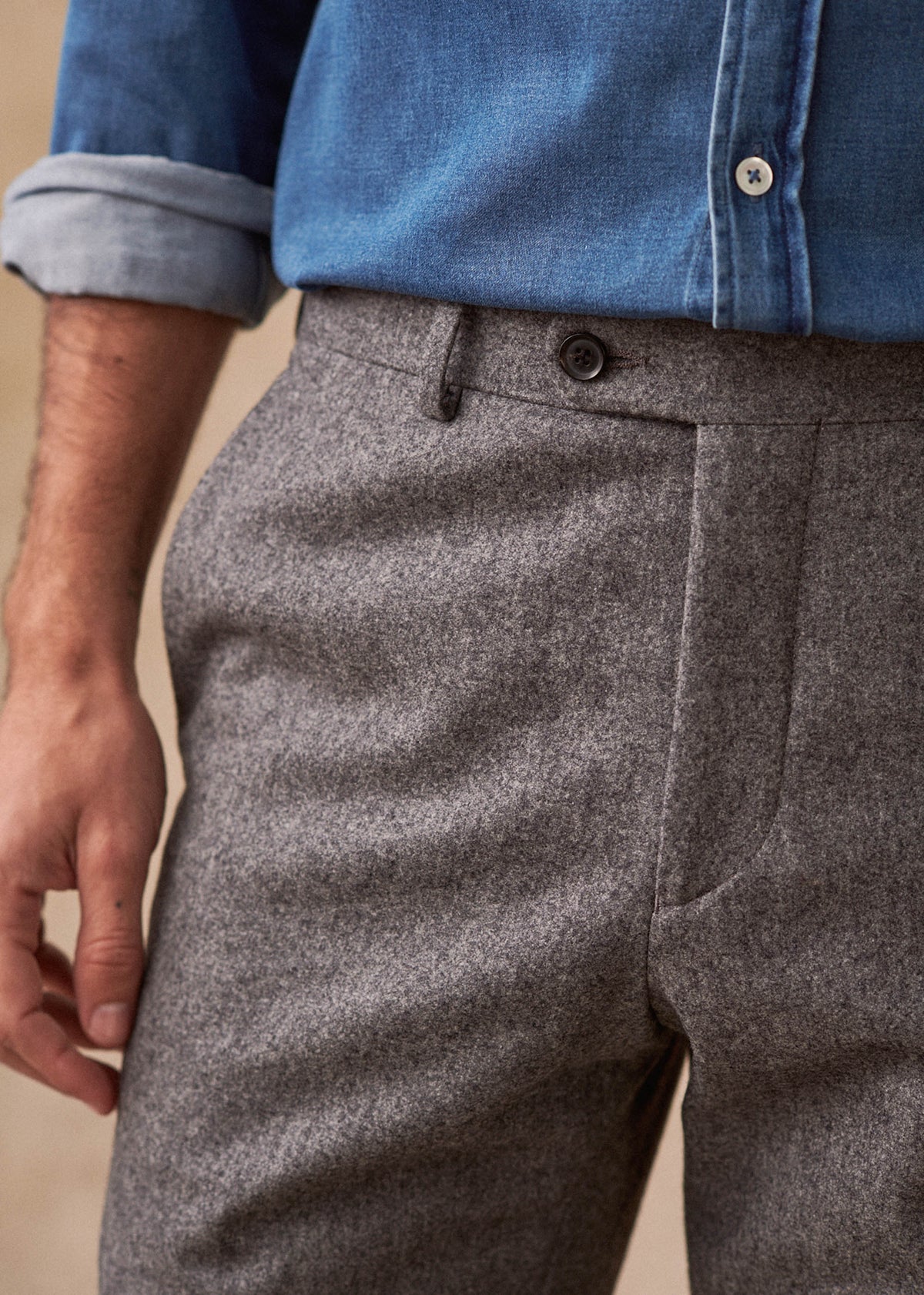 Pantalon Carl - Gris Clair