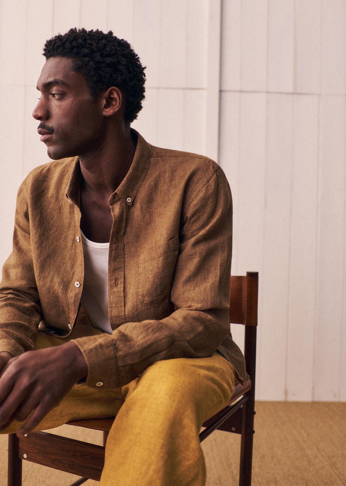 Chemise Charlie Lin - Marron Chiné