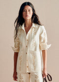 Veste Will - Broderies Lierre Fond Écru