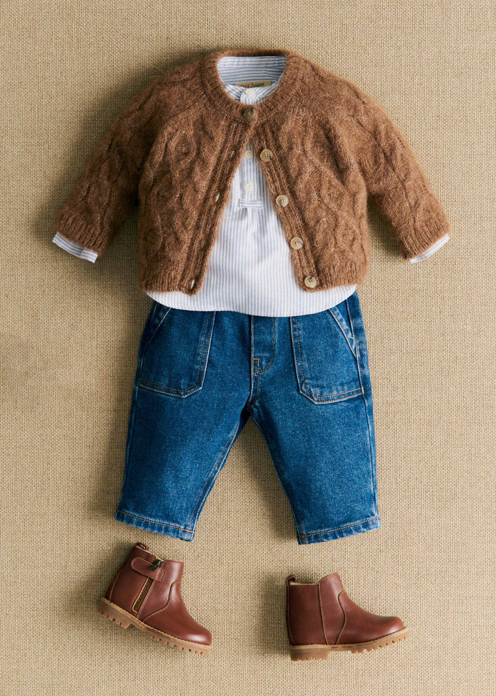 Gilet Orion - Camel Chiné