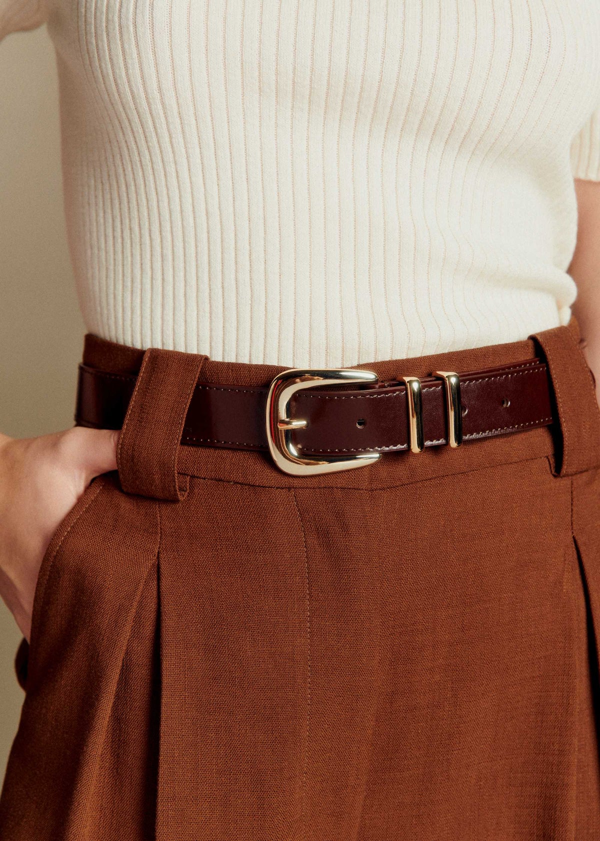 Ceinture Oria - Choco Lisse
