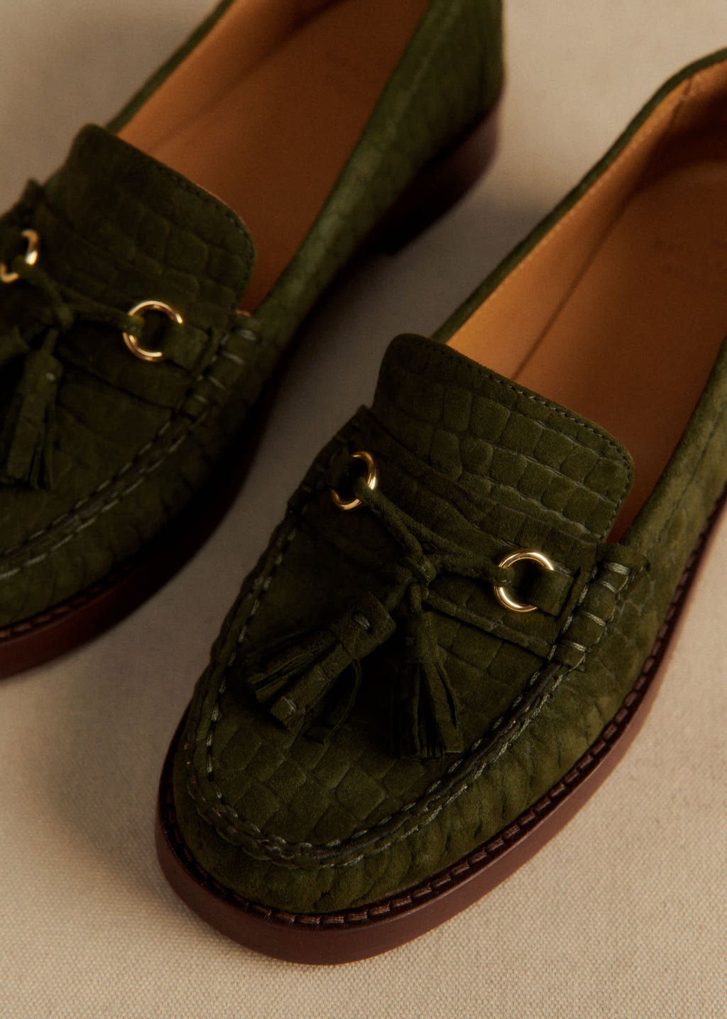 Mocassins Darcie - Vert Croco