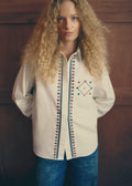 Chemise Bilma - Sézane x Antoinette Poisson - Broderies Cartes Placées