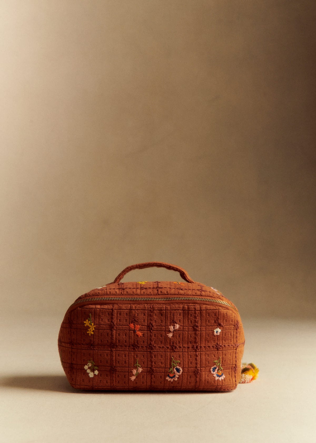 Maxi trousse de toilette - Broderie Herbier