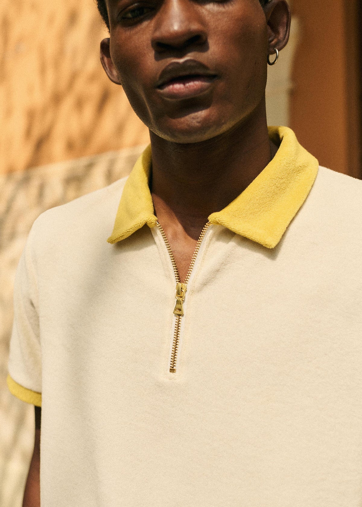 Polo Ari - Ecru / Jaune