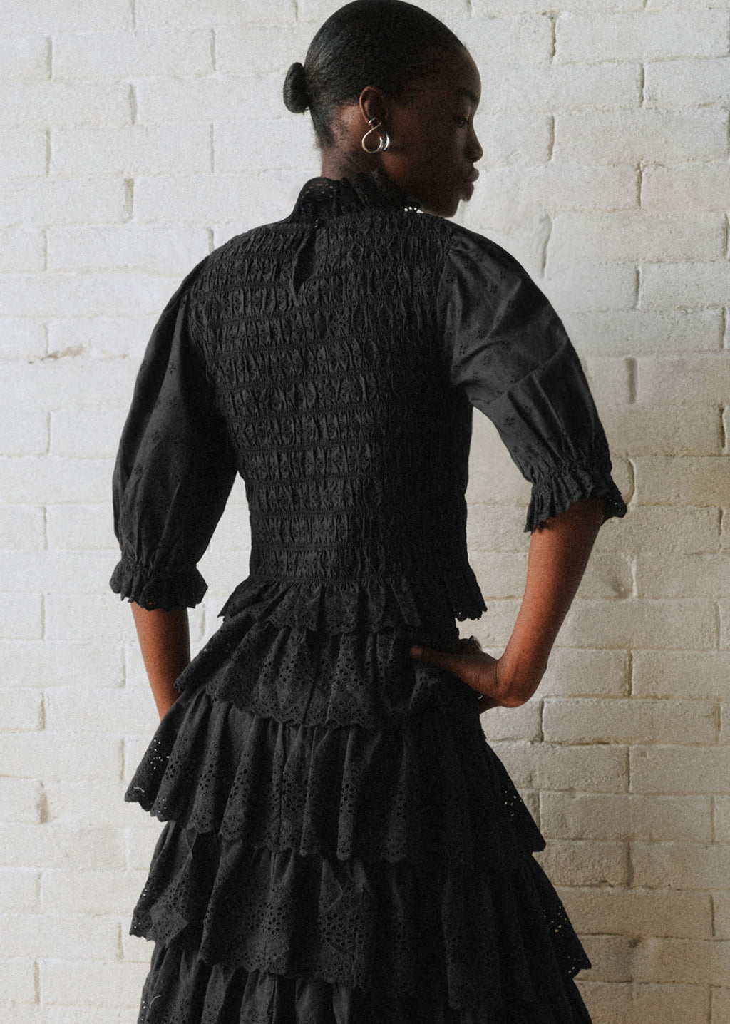 Blouse Neal - Sézane x SEA NY - Broderie Unie Noire
