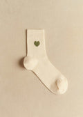 Chaussettes Coeur - Sauge