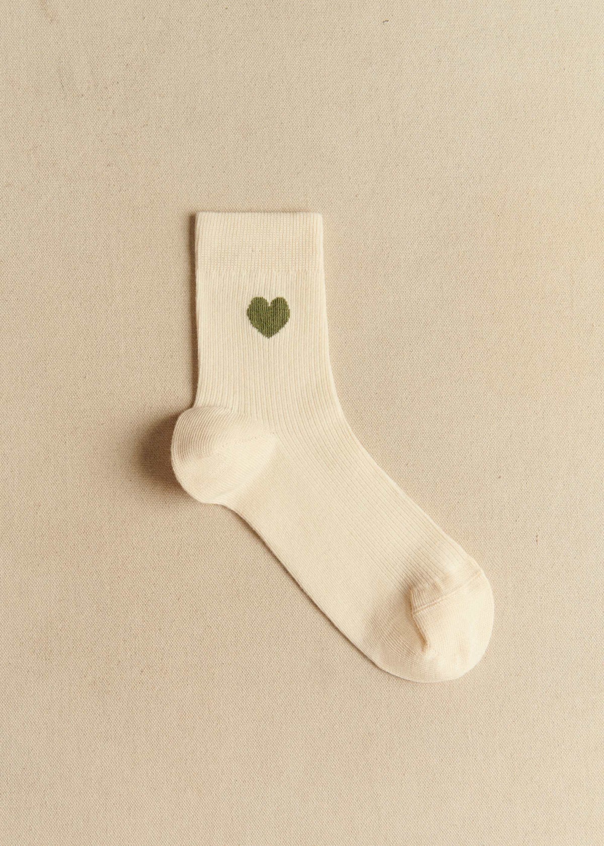Chaussettes Coeur - Sauge