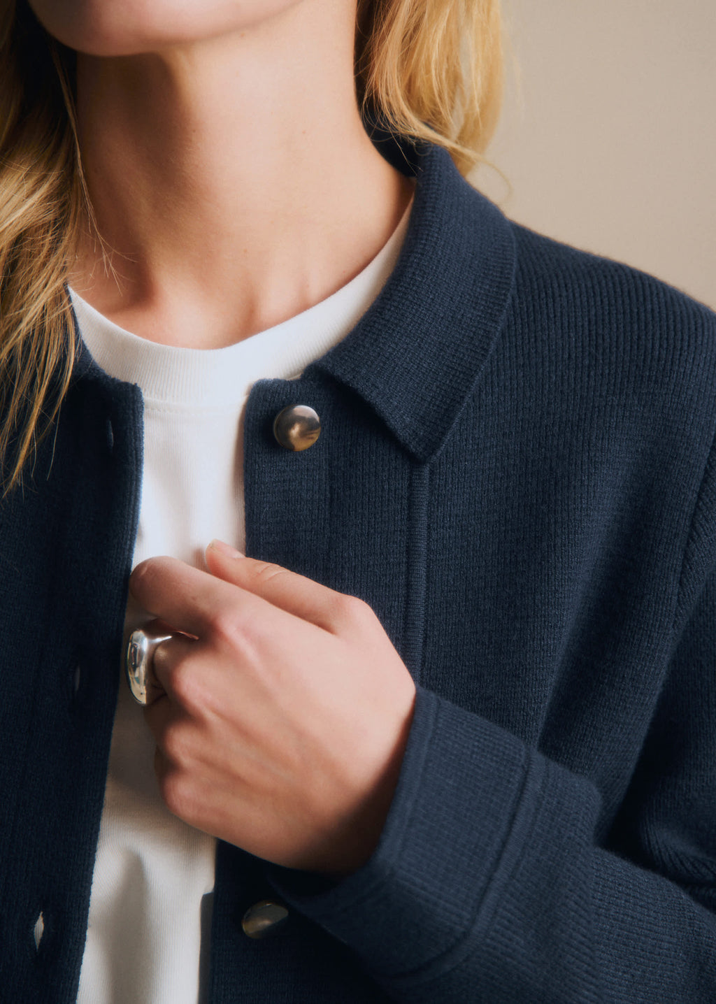 Veste Will Maille - Marine
