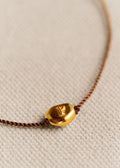 Bracelet Cléo - Chocolat - Lettre P