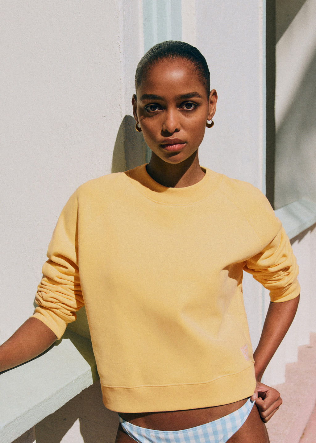 Sweat-Shirt Gautier - Jaune Pastel