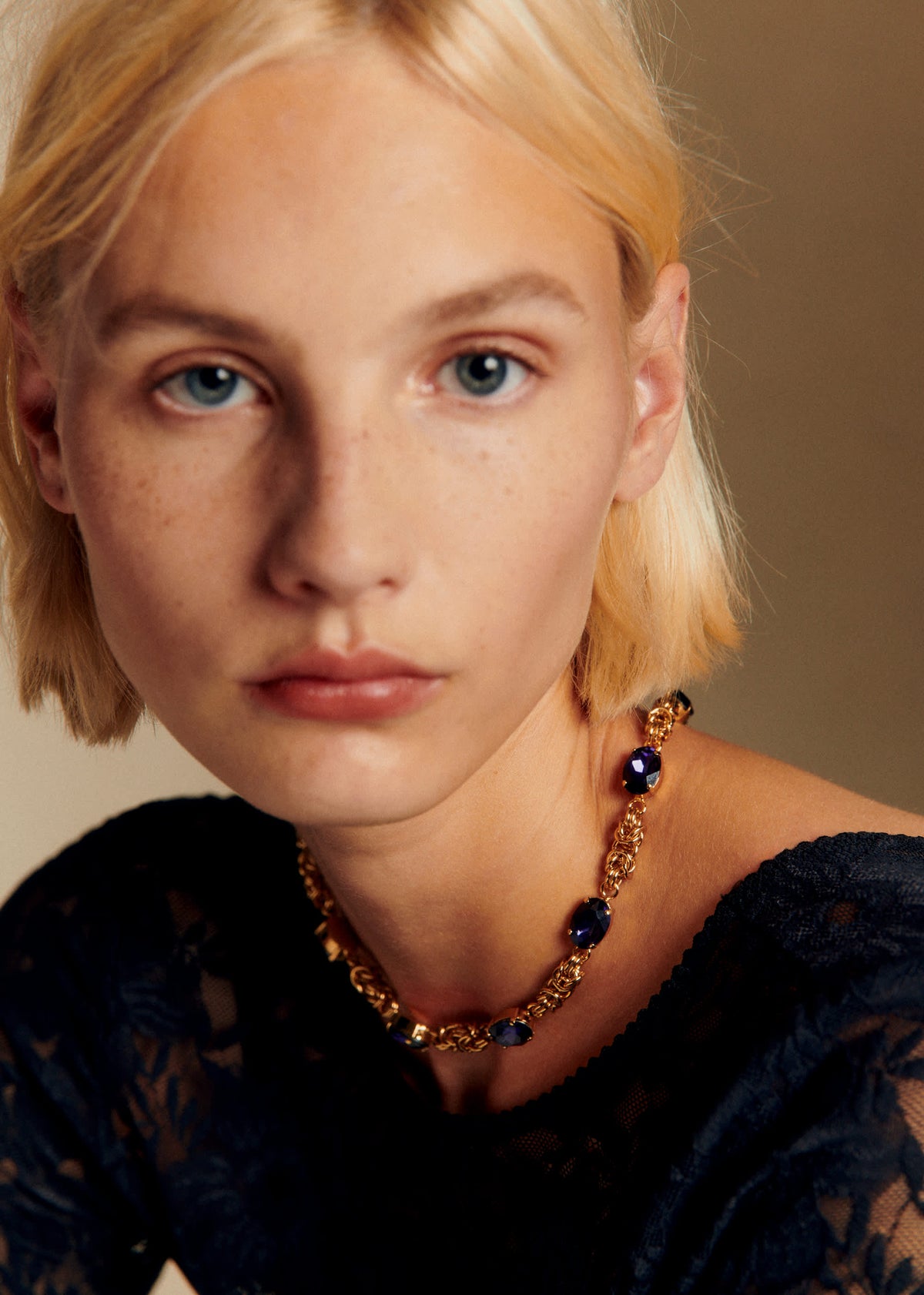 Collier Junie - Violet Doré