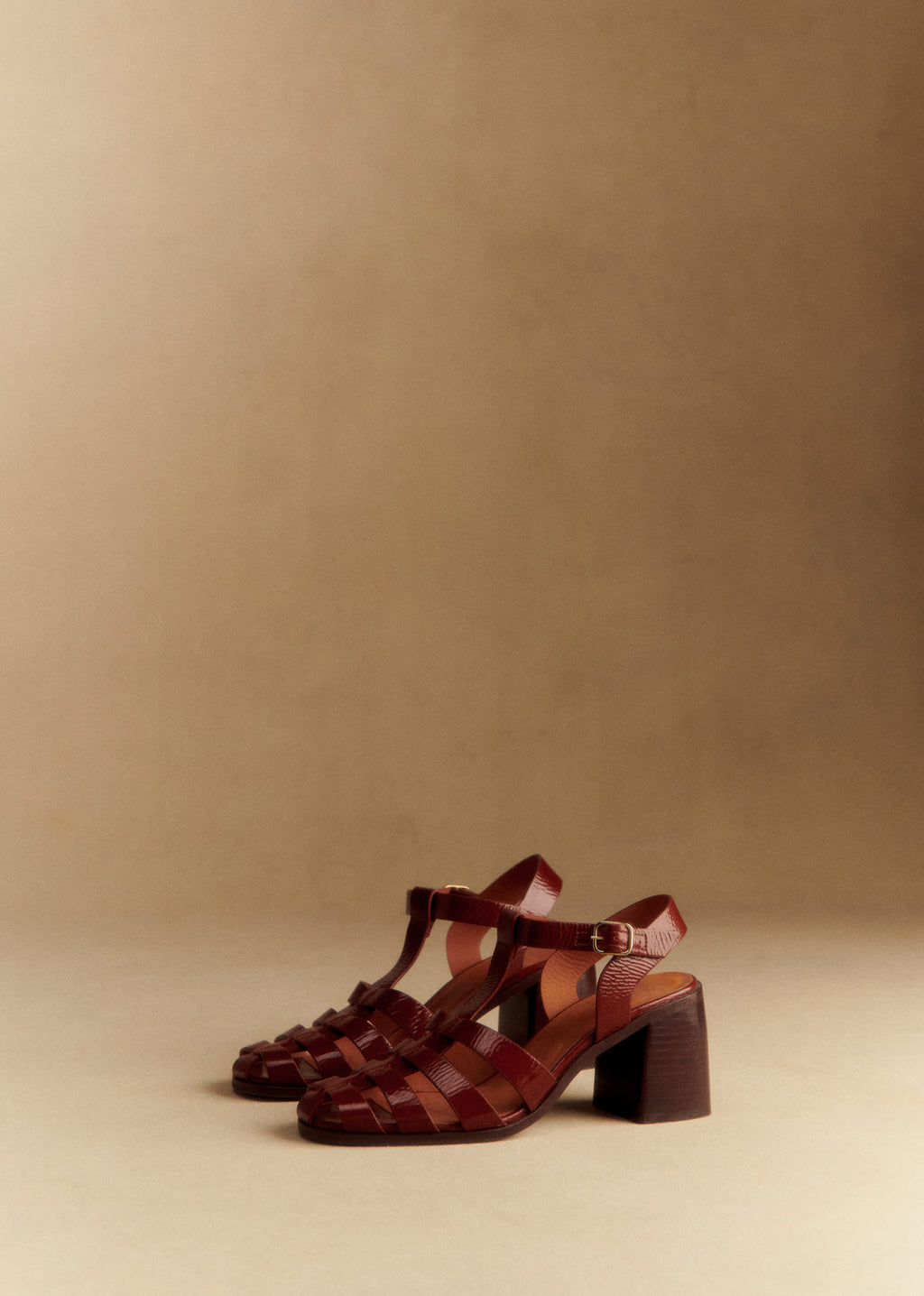 Sandales Florie - Camel Vernis