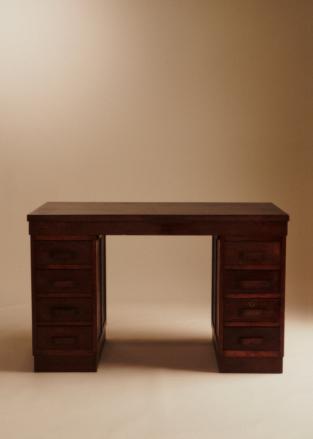 Bureau en chêne vintage - Chêne teinté
