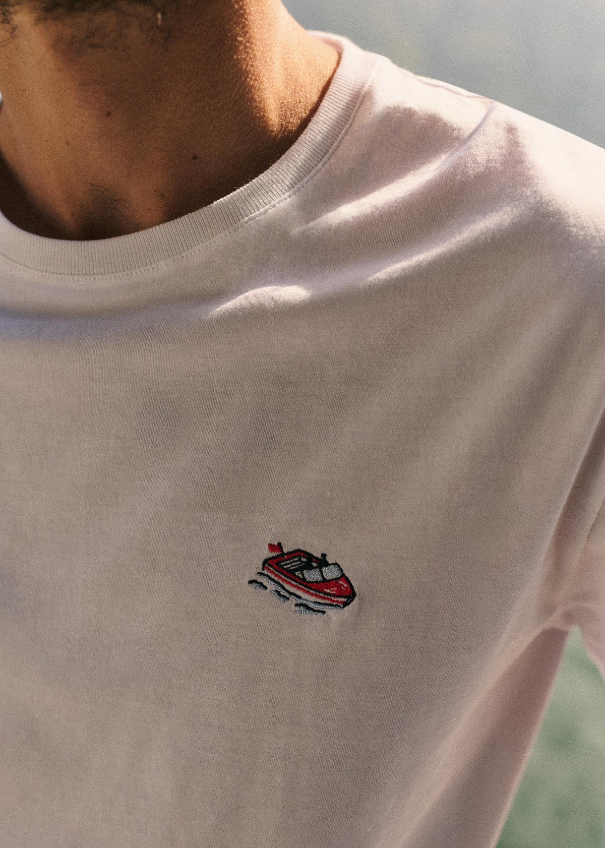 T-Shirt Bateau - Blanc