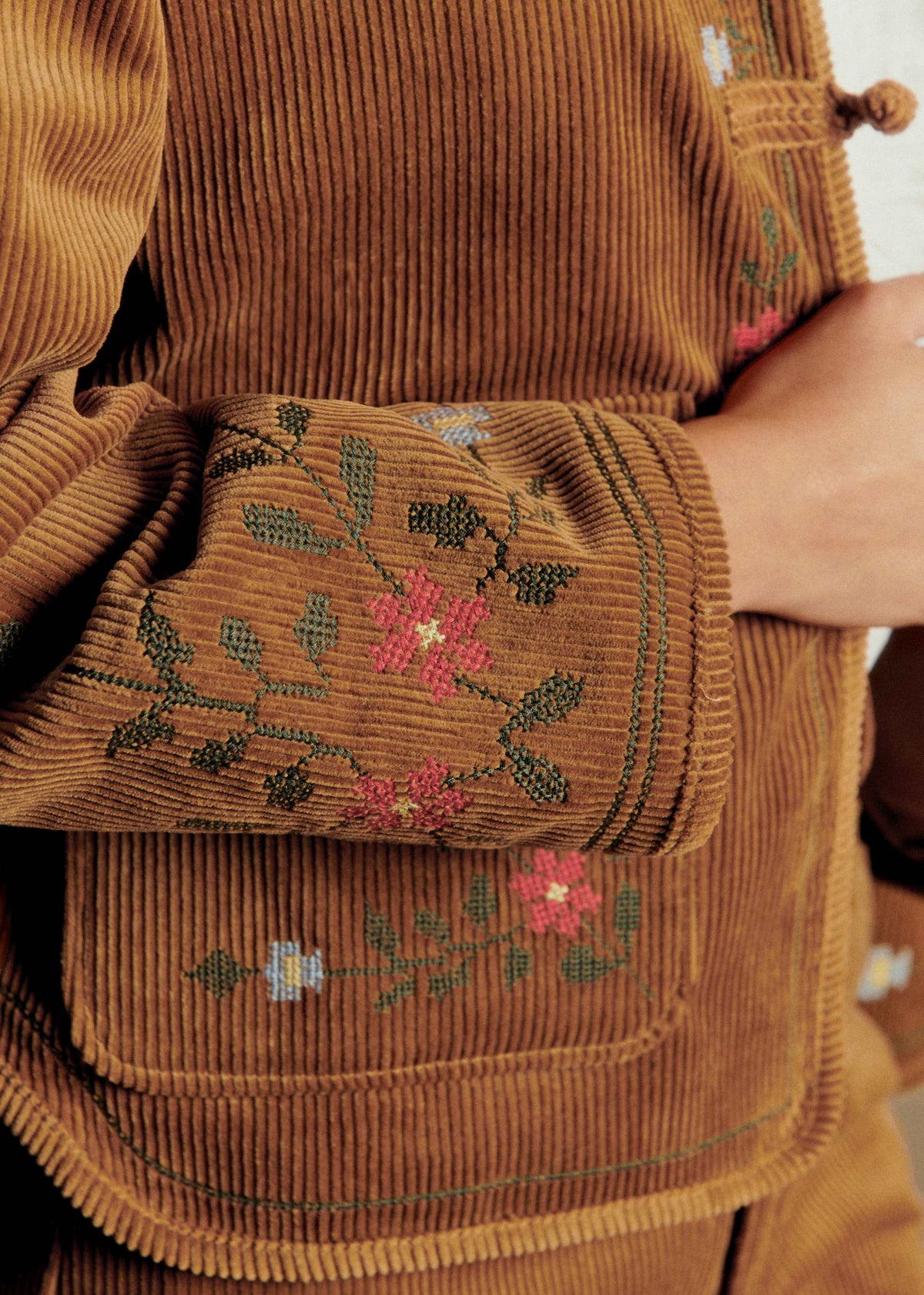 Veste Manela - Sézane x Baziszt - Jardin Fond Beige