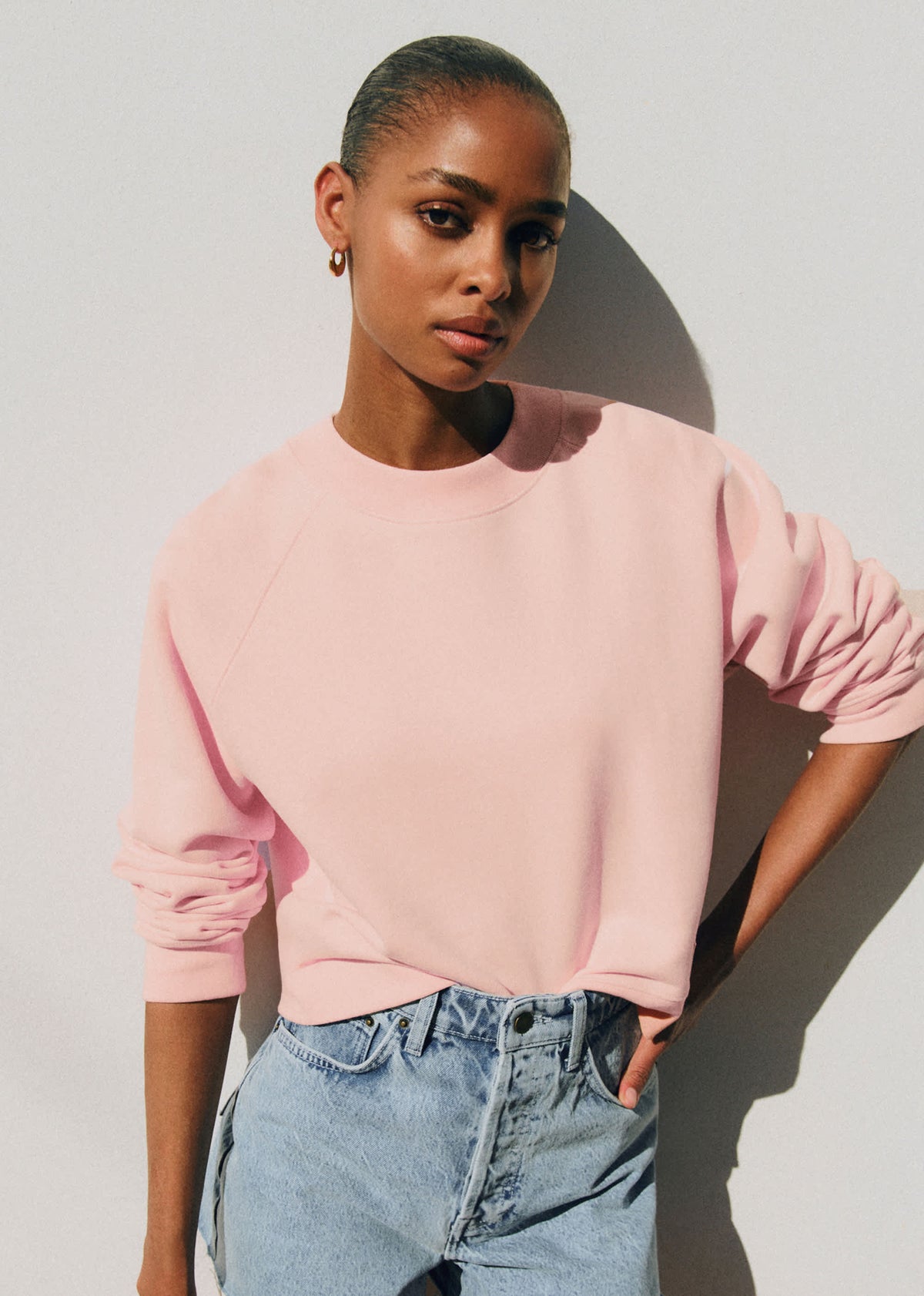 Sweat-Shirt Gautier - Rose Pâle - Création Rose