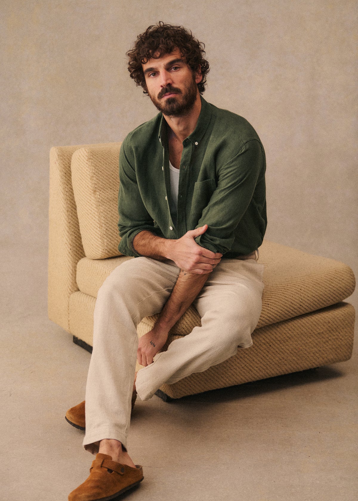 Chemise Charlie Lin - Kaki