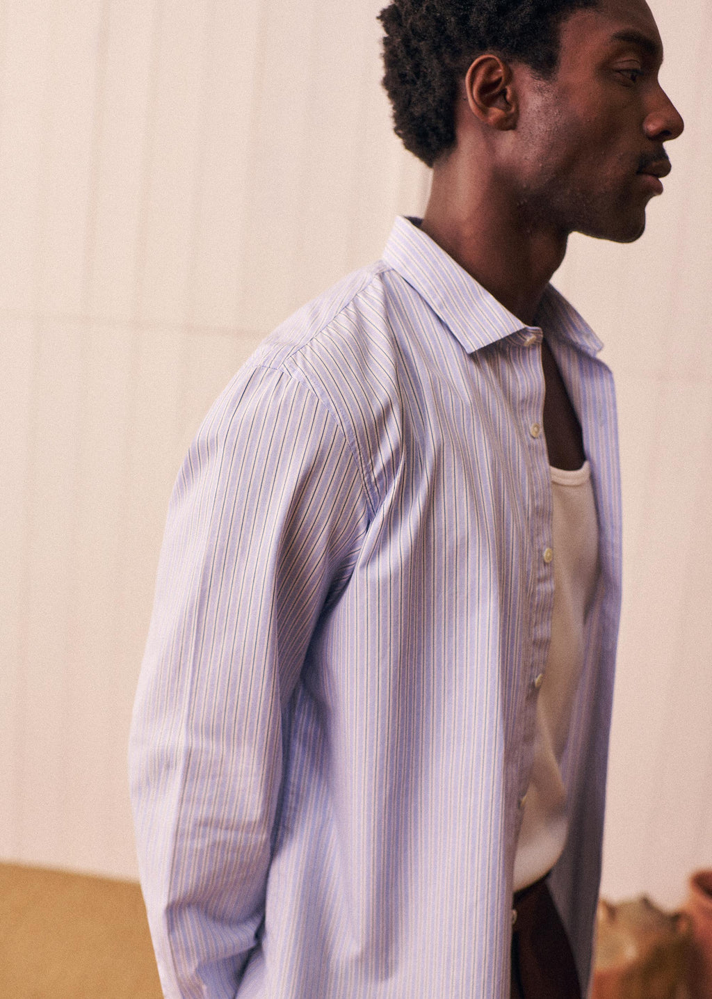 Chemise Allen - Bleu Rayures Blanc / Marine