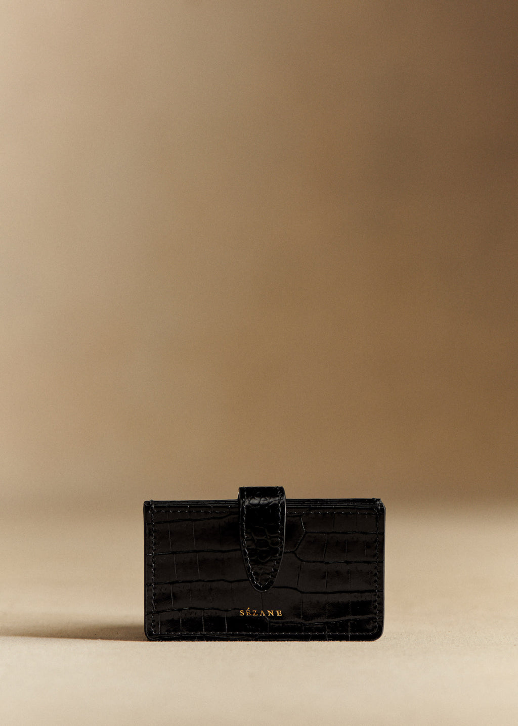 Porte-cartes Ginette - Noir Croco