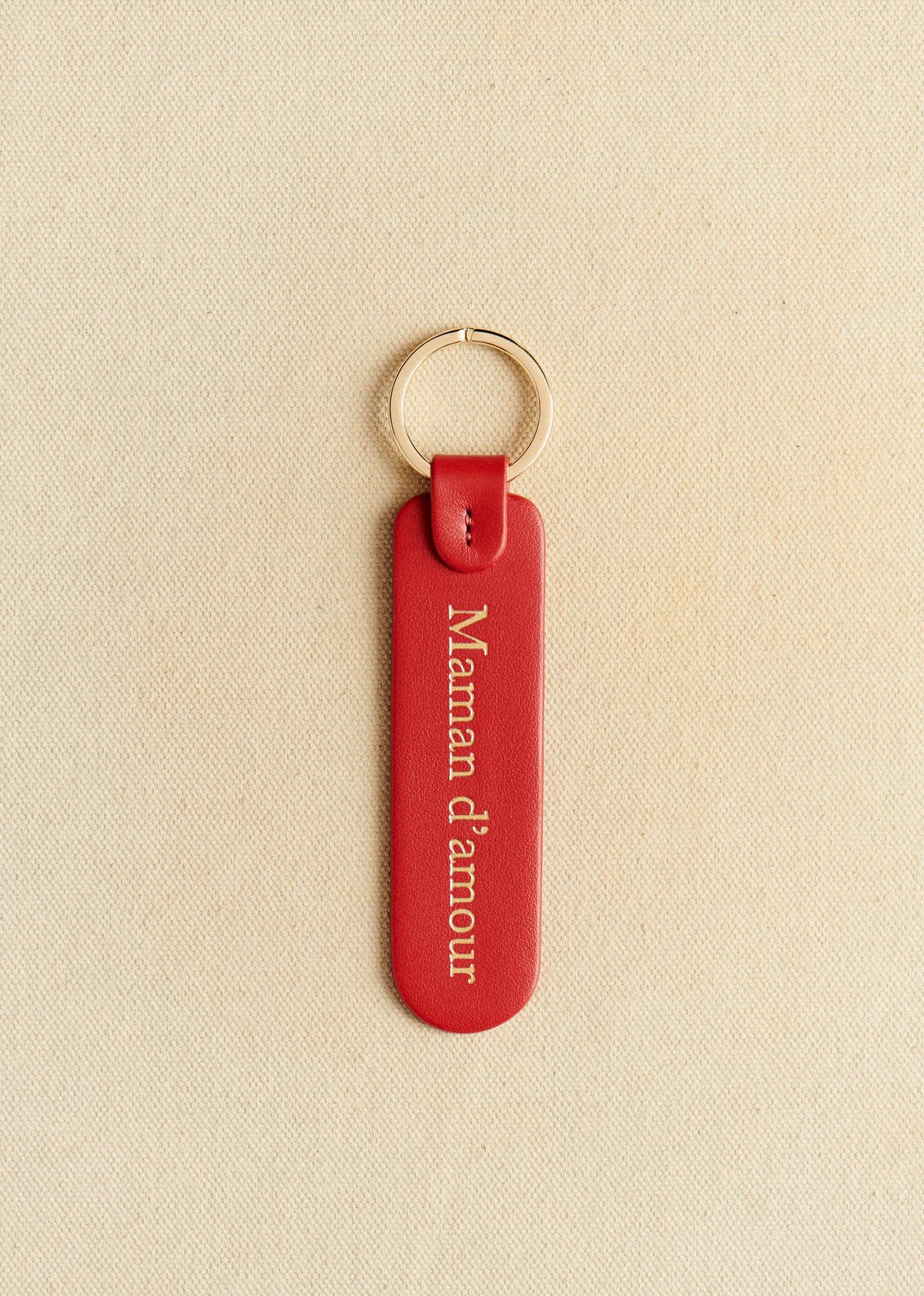 Porte-clé - Rouge passion "Maman d'amour"