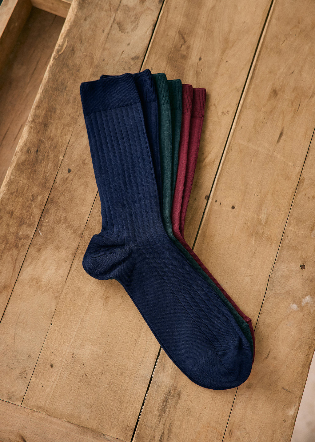 Chaussettes Pack Ivie - Bordeaux Bleu Vert