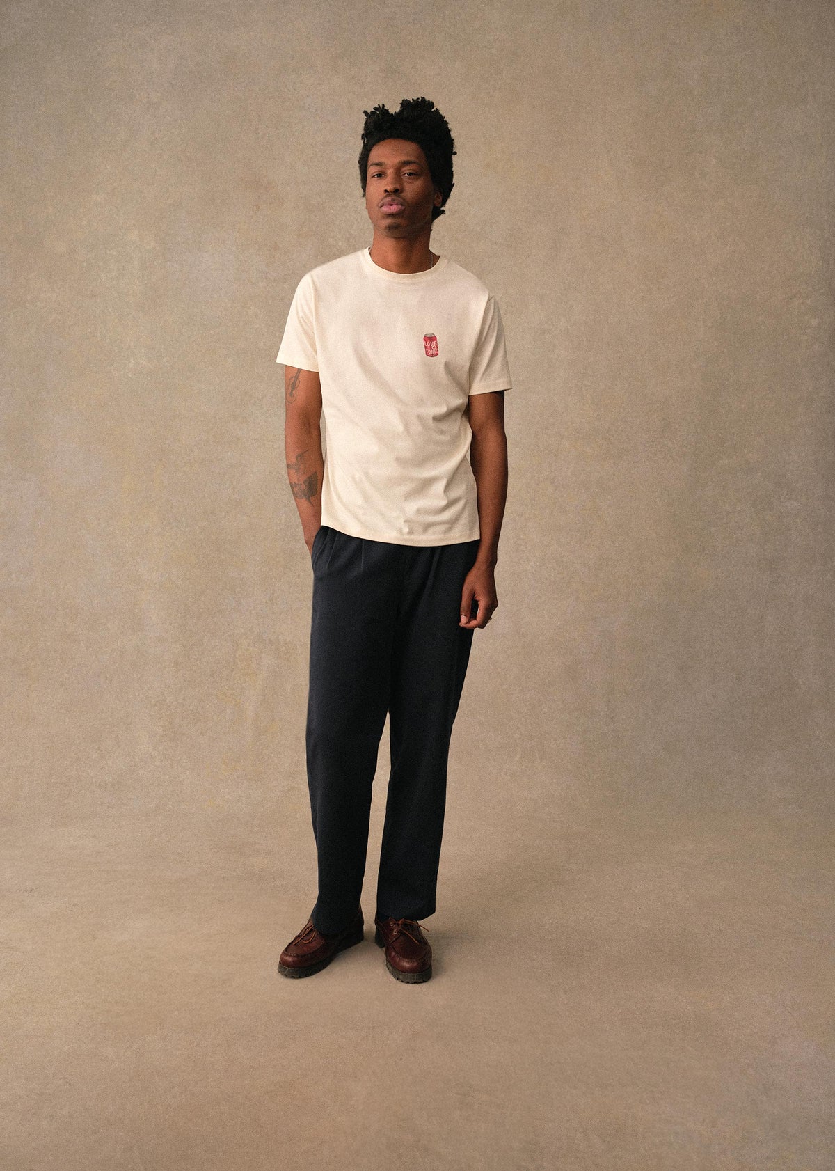 T-Shirt Canette Love Tonic - Écru