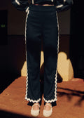 Pantalon Fausto - Noir Zigzag Ecru