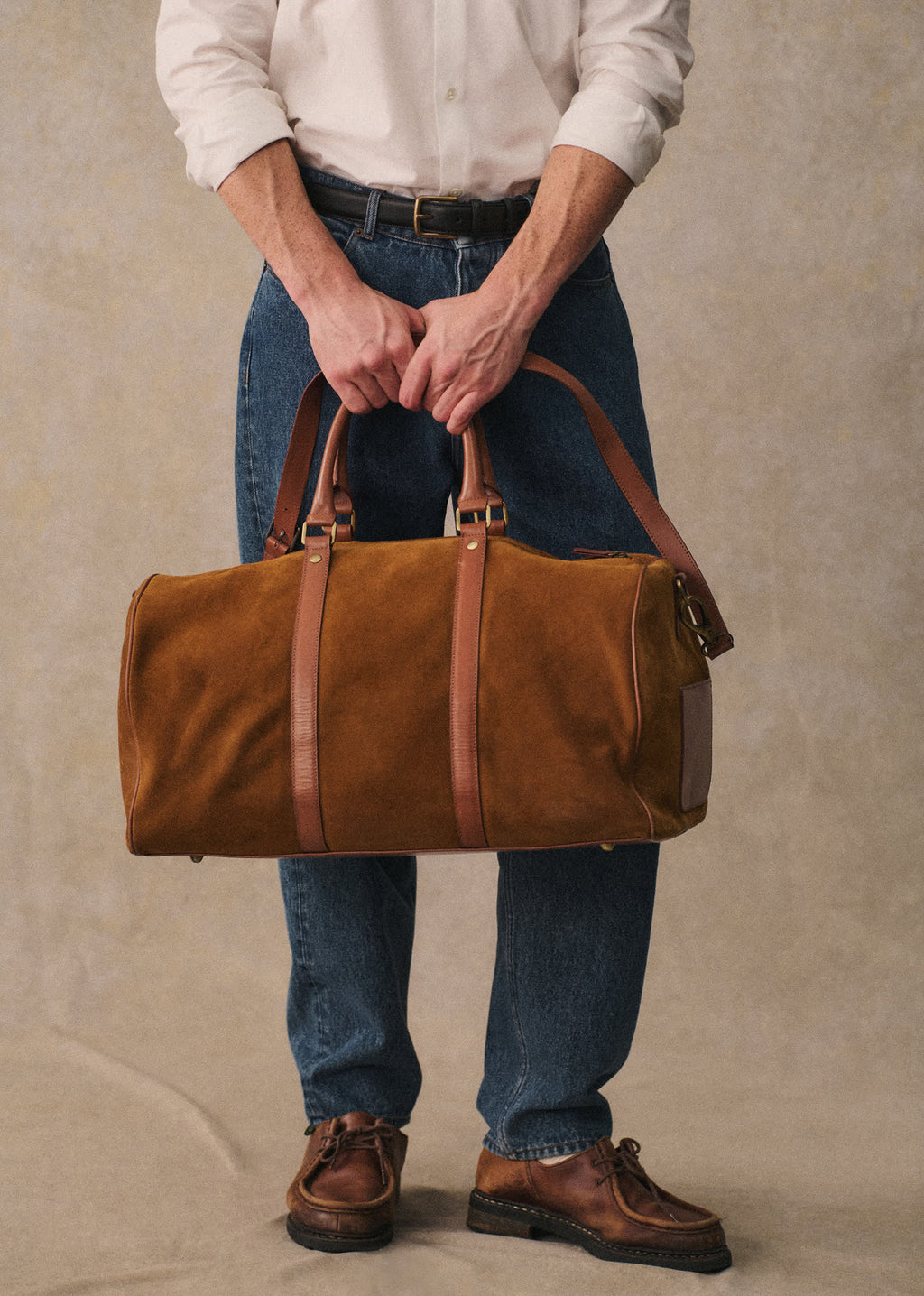 Sac Weekender Larkins - Daim Camel