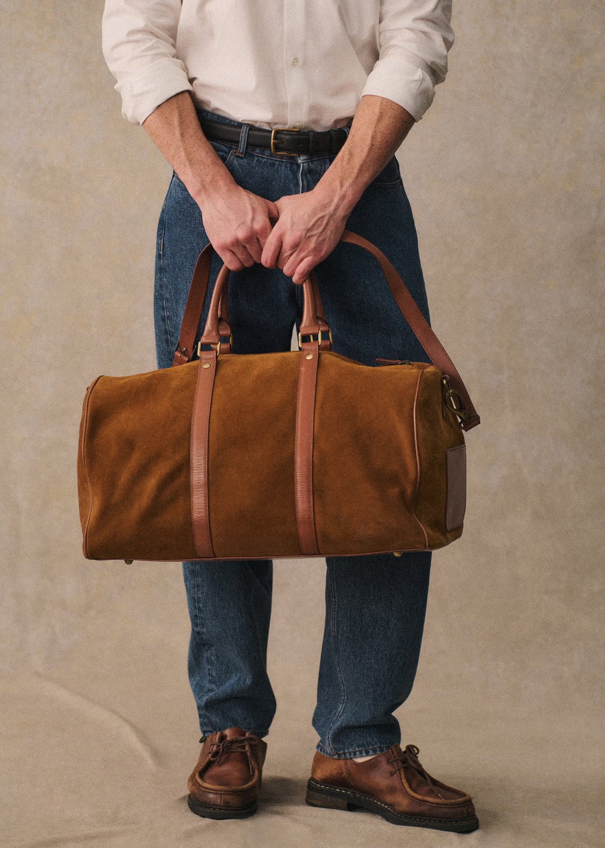 Sac Weekender Larkins - Daim Camel