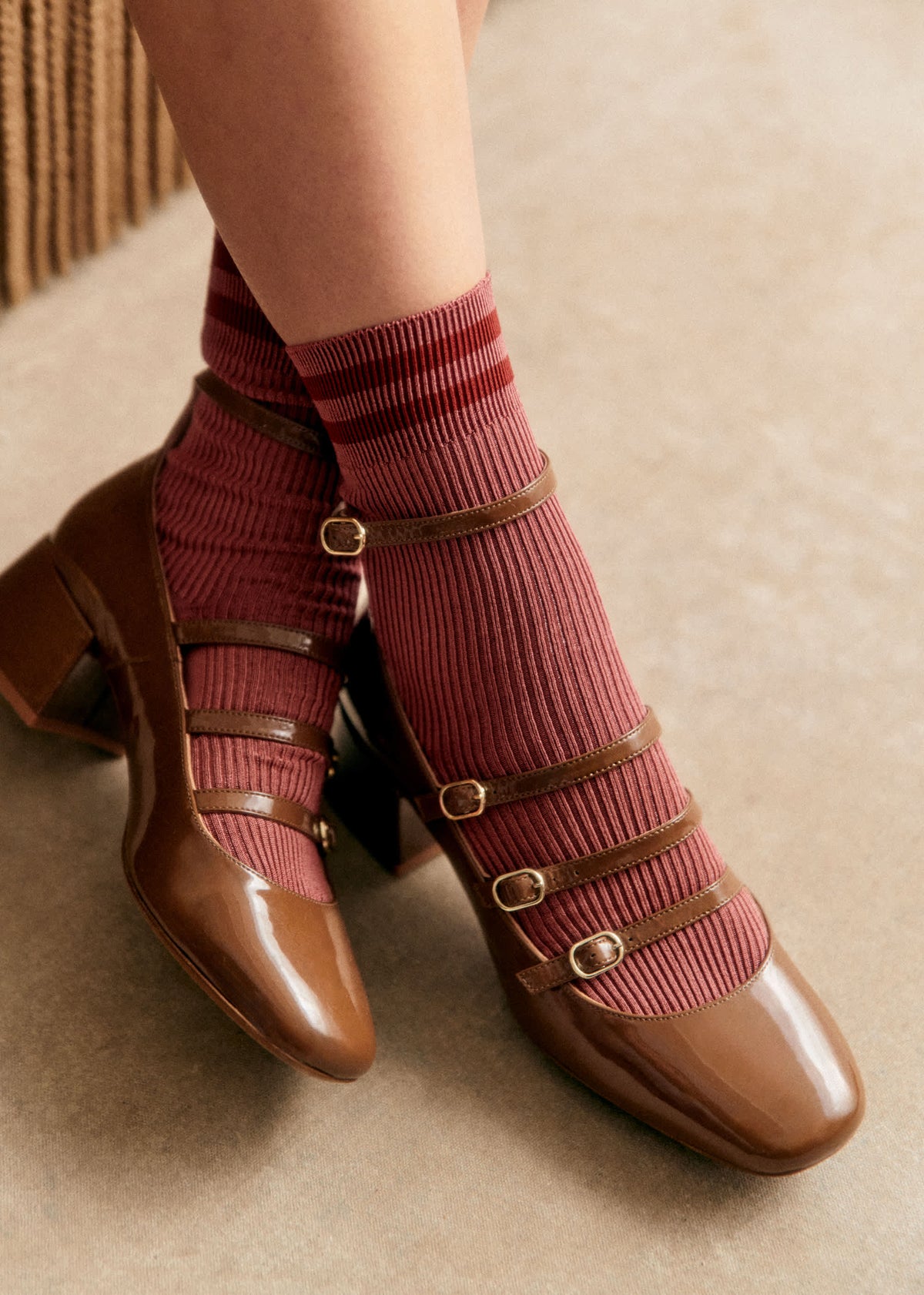 Chaussettes Milly - Bois De Rose