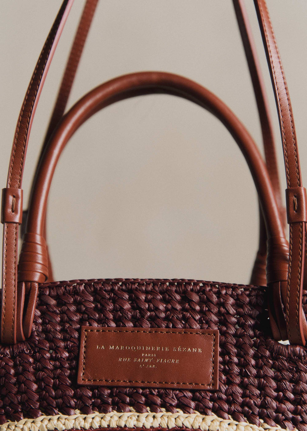 Panier Justine - Raphia Rose Multi