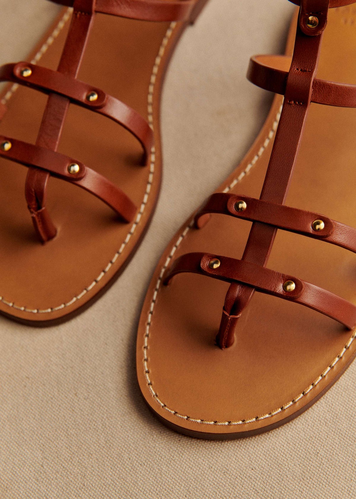 Sandales Low Célia - Cuir Naturel Héritage