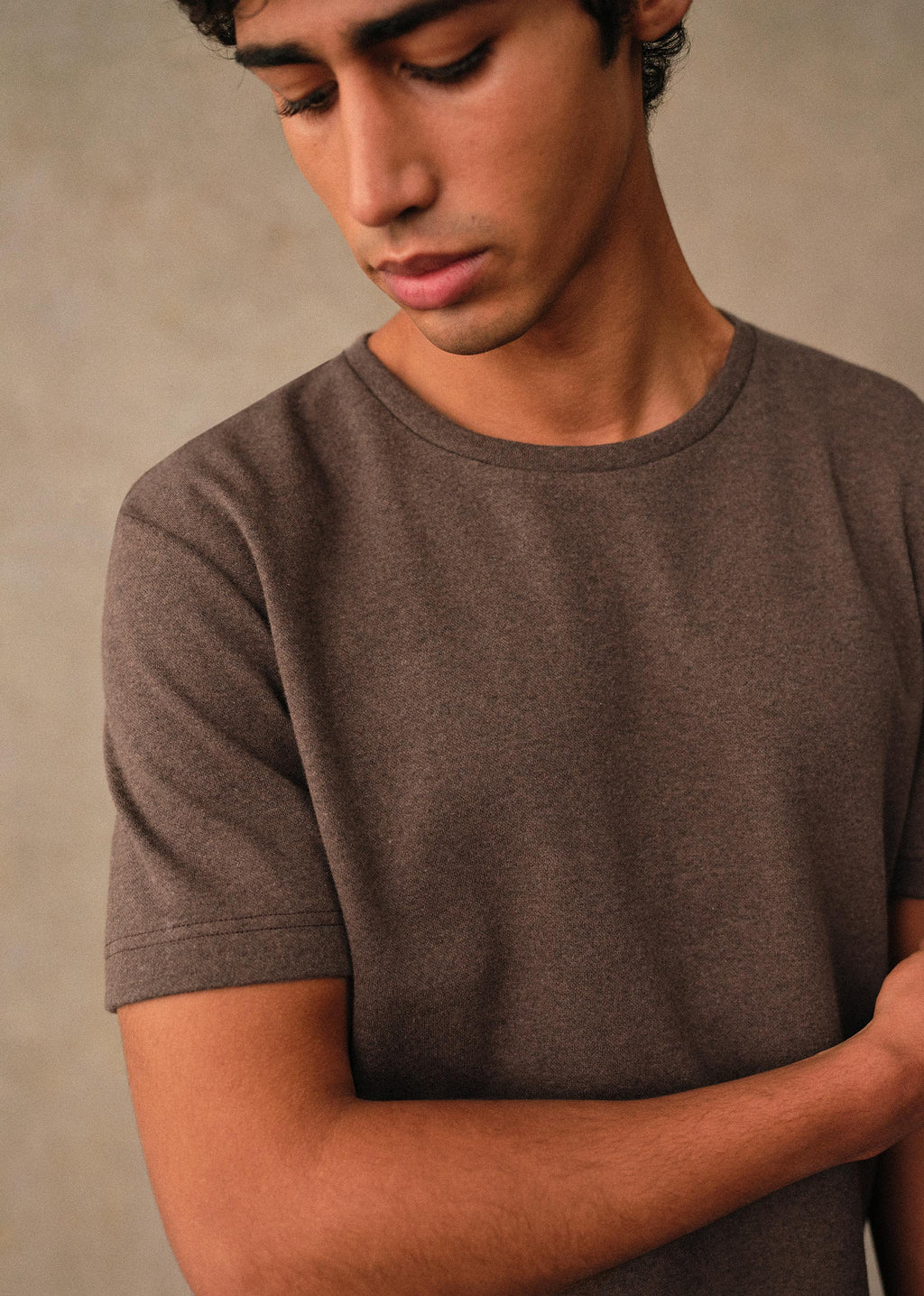 T-Shirt Gideon - Marron Chiné