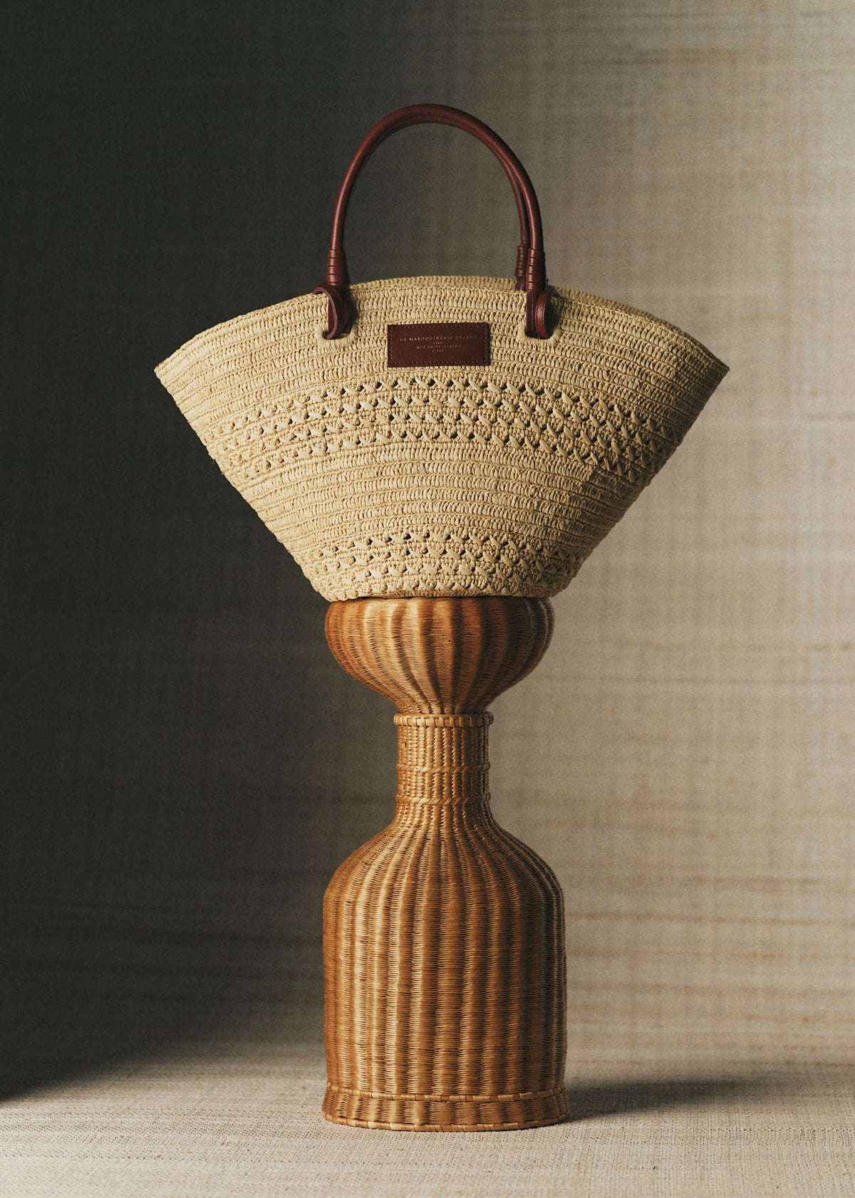 Panier Justine - Raphia Naturel Ajouré