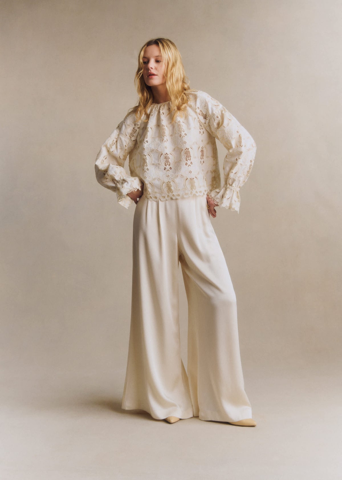 Blouse Aly - Dentelle Écru