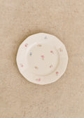 Assiettes Anciennes, Fleurs anglaises - Lot de 5 assiettes plates - Décor n°10
