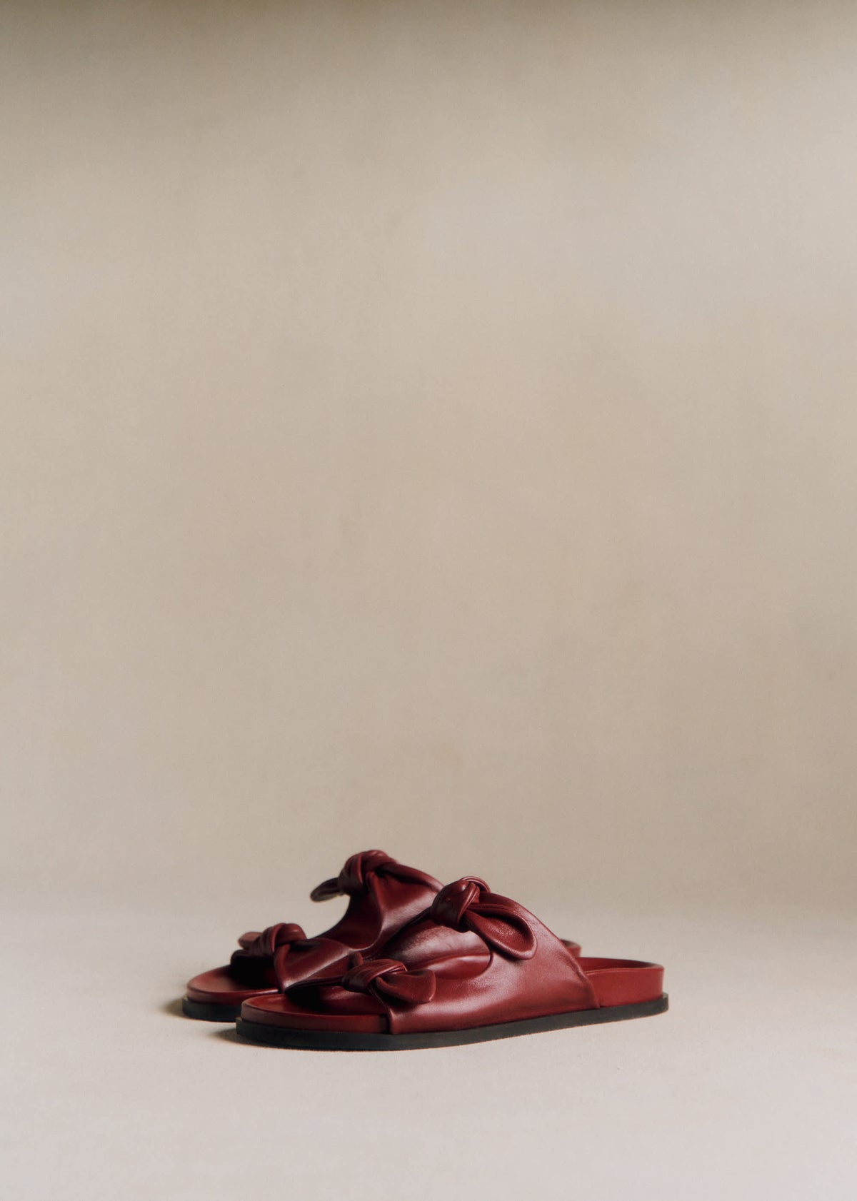 Mules Low Cleo - Bordeaux Lisse