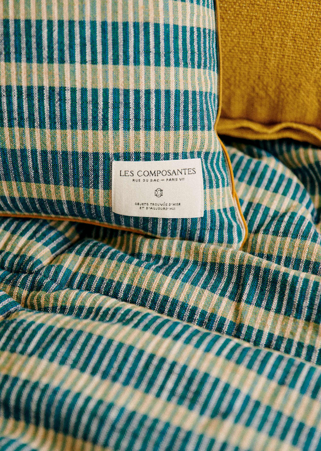 Coussin Tissé Pianissimo - Petit modèle - Bleu