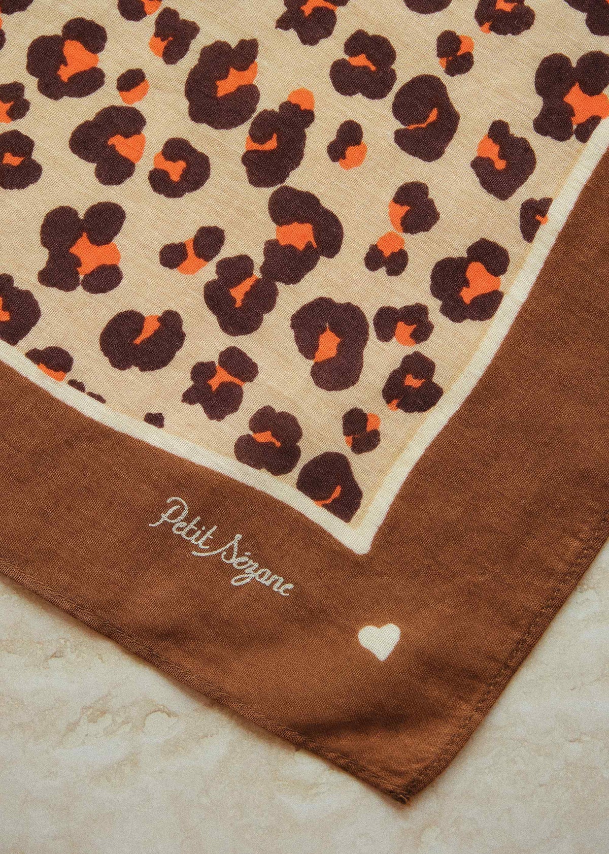 Foulard Léopard - Léopard Orange