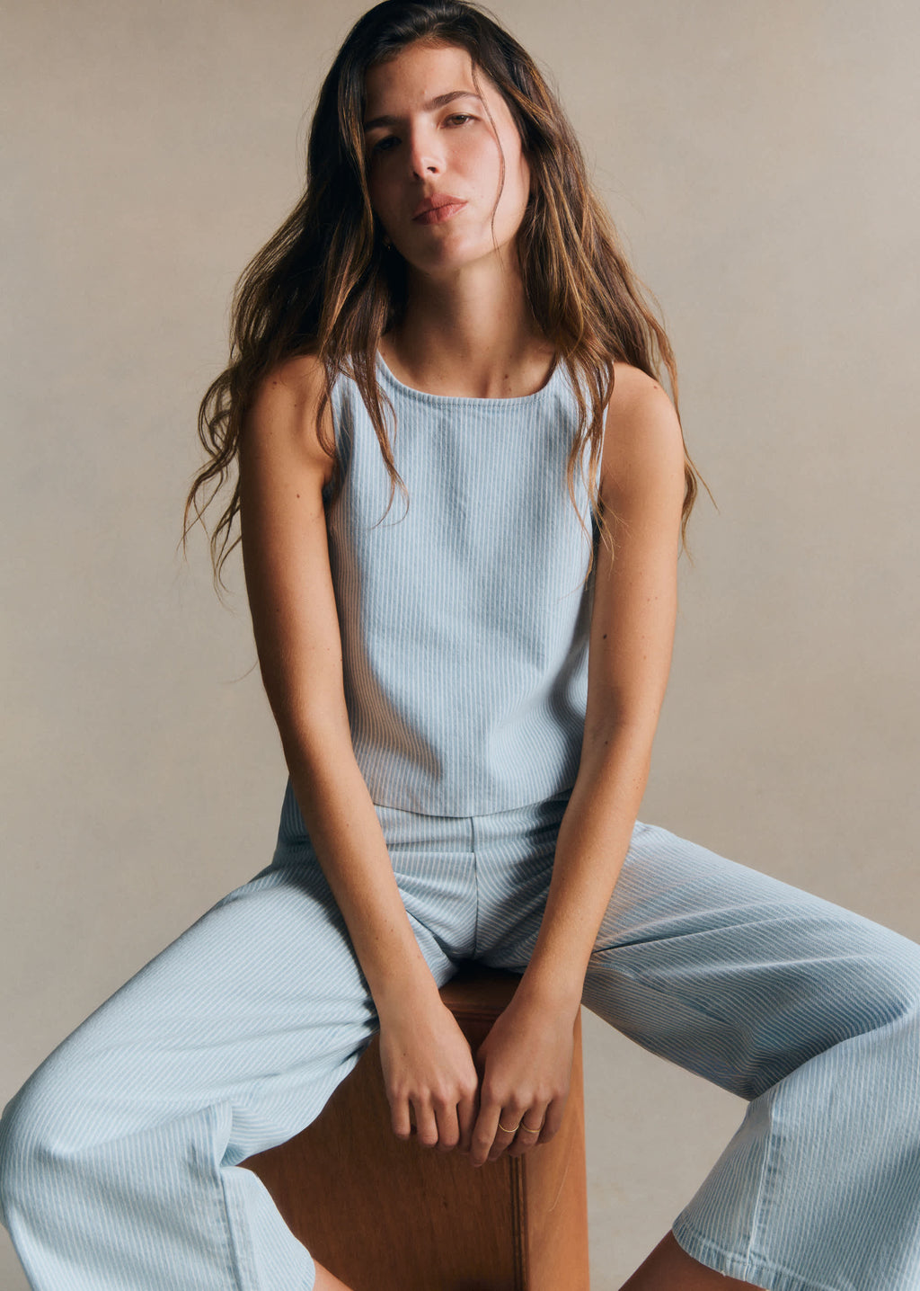 Blouse Amiane - Rayures Denim