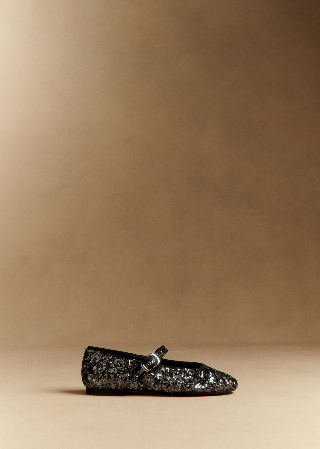 Ballerines Low Valentin - Anthracite Sequins