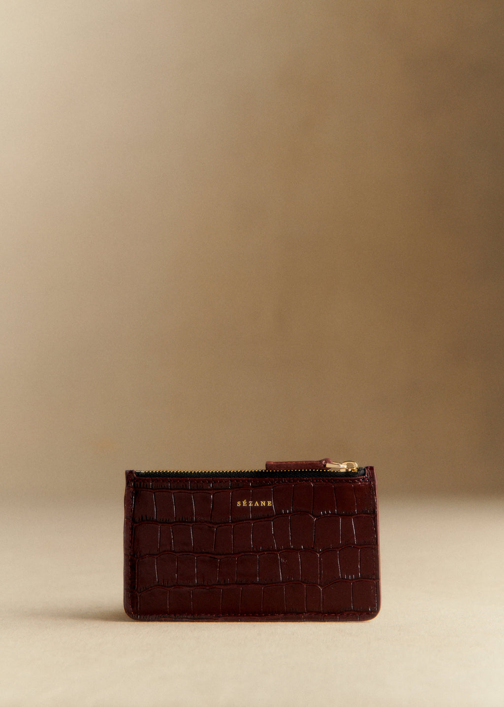 Porte-cartes Grand Alfred - Brun Croco
