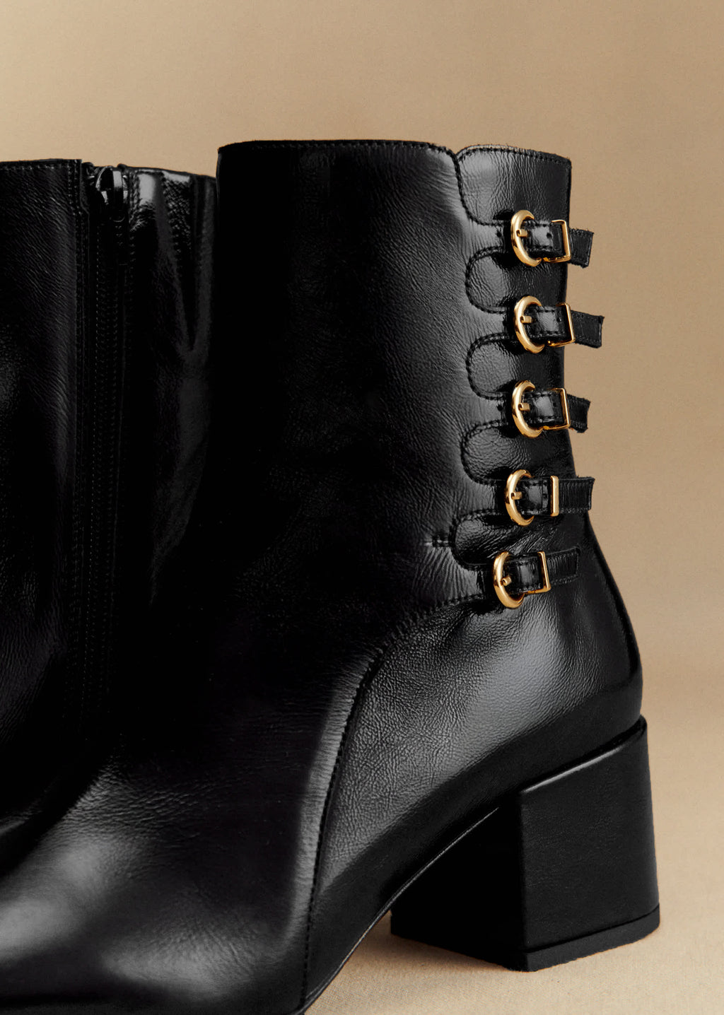 Bottines Leonie - Noir Vernis