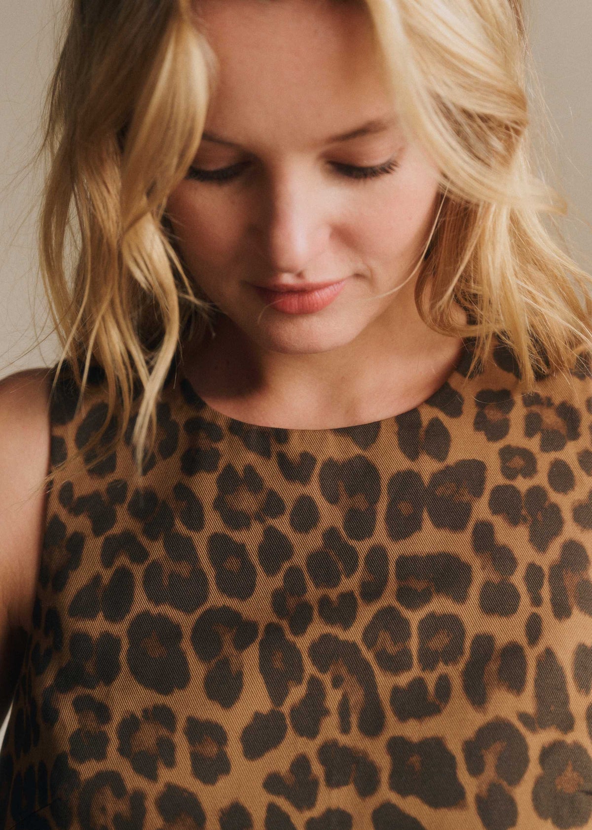 Robe Nicia - Imprimé Winter Leopard Camel