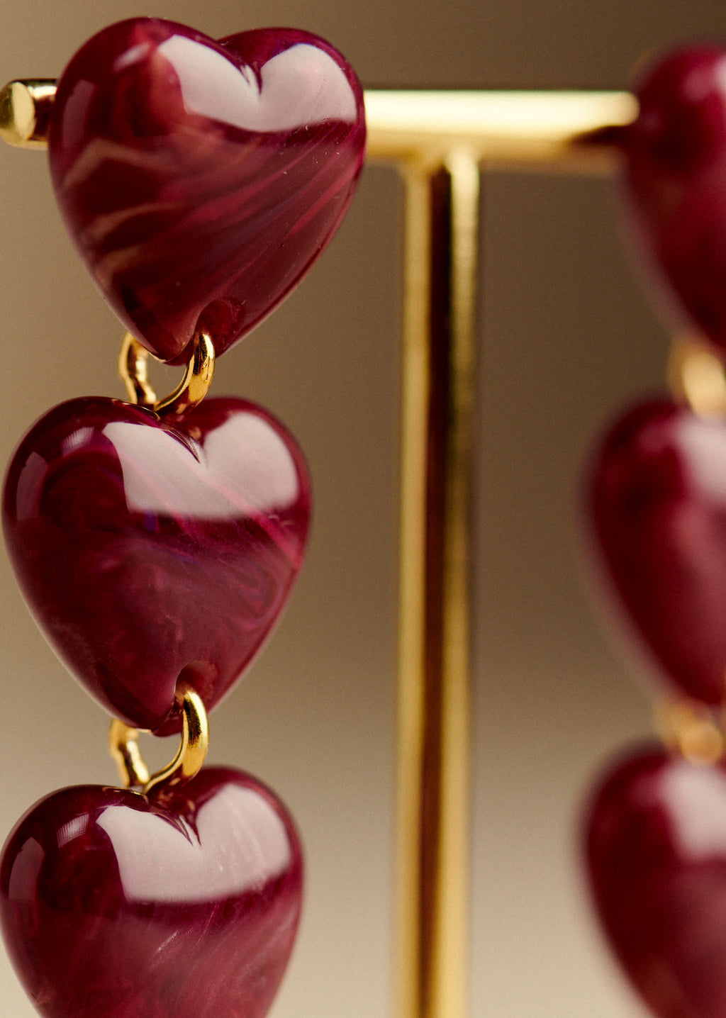 Boucles d'oreilles Erica - Prune