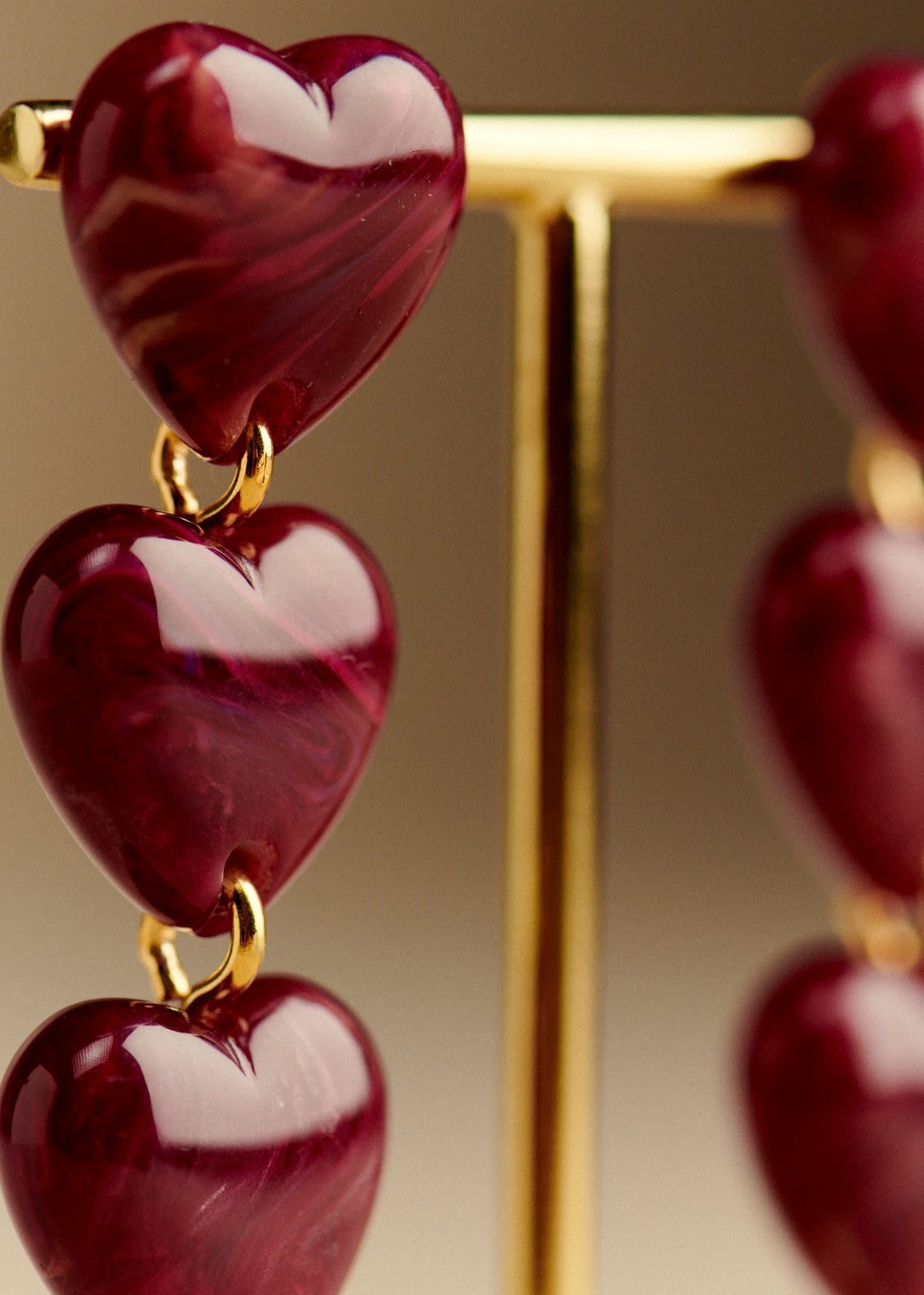 Boucles d'oreilles Erica - Prune